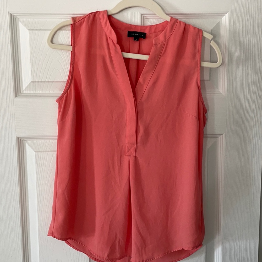 The Limited, size small shirt. A pretty pink color, great material & versatile.